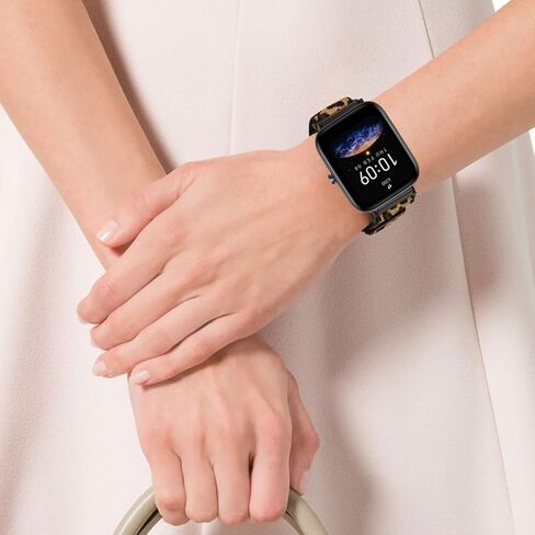 سوار قماش Amzpas لـ Amazfit Bip U Pro/ Bip U/ Bip S/ Bip Lite/ Bip S Lite/ Bip 3/Bip 3 Pro/Amazfit GTR 42 مم، 20 مم سوار نايلون ناعم قابل للتمدد سريع الفك، 4 عبوات من سوار معصم مرن قابل للتعديل للنساء رجل in Kuwait