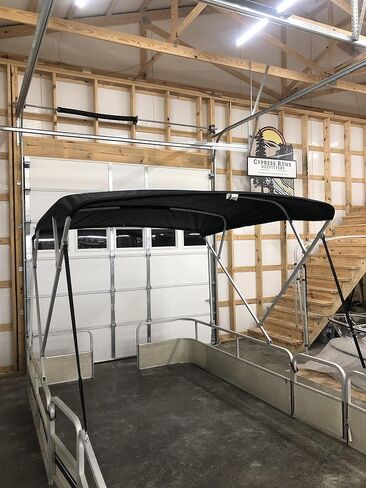 Replacement Bimini Top Canvas with Boot, Black 9' Long x 8' Wide, 16oz, by Cypress Rowe Outfitters in Saudi Arabia