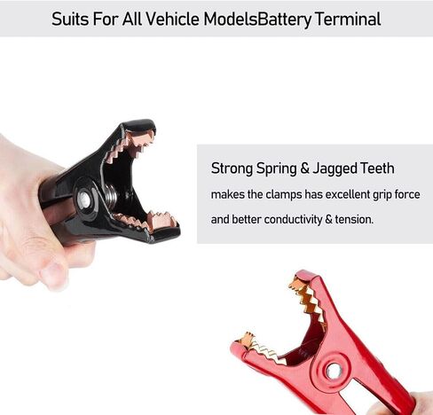 Pack-1 Car Jumper Cables, 9.8Ft Vehicle Rescue Wires with Portable Carry Bag, Universal Automobile Accessories, for Most Cars, Trucks and Vans (Black & Red) in Saudi Arabia