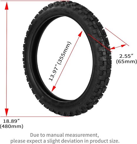60/100-14 2.50-14 Tire and Inner Tube for 90cc 110cc 125cc SSR CRF XR70 CR60R KLX110 KX60 DRZ DS80 JR80 PW80 TTR90 YZ60 65SX Pit Dirt Bike in Saudi Arabia