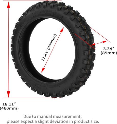 60/100-14 2.50-14 Tire and Inner Tube for 90cc 110cc 125cc SSR CRF XR70 CR60R KLX110 KX60 DRZ DS80 JR80 PW80 TTR90 YZ60 65SX Pit Dirt Bike in Saudi Arabia