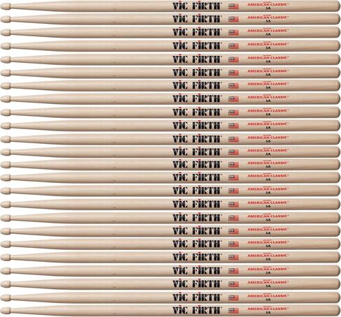 Vic Firth American Classic 5A Drumsticks - Pack of 12 Pairs in Saudi Arabia