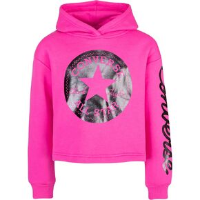 Converse Girls' Cropped Foil Hoodie (Big Kids)