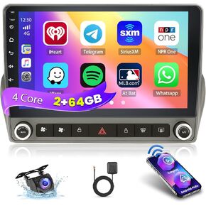 8-Core 4+64G Android 13 Car Stereo for Chevrolet Chevy Camaro (LHD) 2010-2015 Upgrade Radio, 9'' HD Touch Screen Wireless CarPlay & Android Auto, AHD Backup Camera, Mirror Link, GPS Navigation