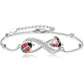 MONGAS Forget Me Not Bracelet Sterling Silver Forget Me Not Bracelets Chain Forget Me Not Jewelry Pressed Flower Bracelet for Women