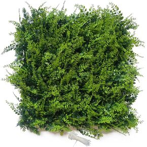 Lush Artificial Green Wall Panels, UV-Resistant Faux Grass for Seamless Indoor & Outdoor Decor, Easy Setup, Perfect for Home, Office, and Event Design 40 inch*40 inch, 1 Pack