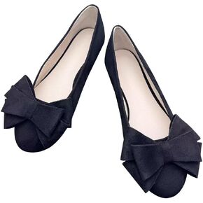TN TANGNEST Flats Shoes Women Comfortable Pointed Toe Bowknot Flats Slip On Loafers Casual Flats