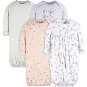 Gerber Baby Boy and Girls 4-Pack Sleeper Gown
