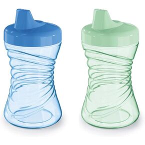 NUK Fun Grips Hard Spout Sippy Cup, 10 oz. | Easy to Hold, BPA Free, Spill Proof Toddler Cup, 4pk