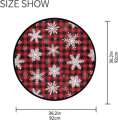 Christmas Sweets Area Rug Round 3ft Winter Candy Canes Circular Carpet Floor Mat Soft Non Skid for Living Room Dining Holiday Decor Seasonal Washable in Saudi Arabia