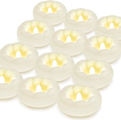 12Pack Flameless Led Floating Candles, 3" Plastic Battery Operated Flickering Waterproof Tealights for Cylinder Vases, Centerpieces at Wedding, Party, Pool, Holiday (Warm White) in Saudi Arabia
