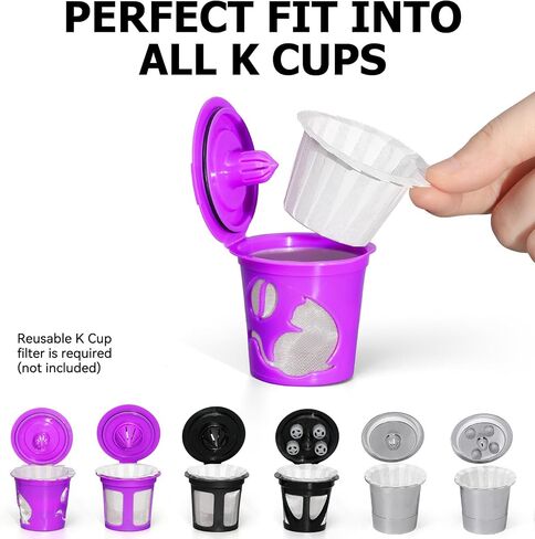 Fanativita 100ct Disposable Coffee Filters for Reusable K Cups, White in Kuwait