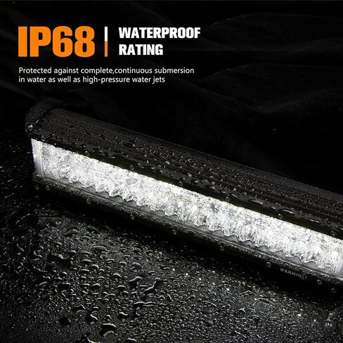 2PCS 7 Inch LED Light Bar for Truck, Boat, ATV,UTV, Marine, IP68, 24000LM LED Pods Spot & Flood Combo Beam, 12V Triple Row Light Bar Off Road Driving Led Work Lights in Saudi Arabia