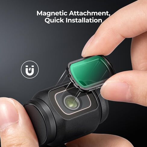 K&F Concept Magnetic Black Diffusion 1/8 Filter for DJI Osmo Pocket 3 Create Combo, Multi-Coated Mist Dreamy Cinematic Effec Filter for Video/Vlog/Portrait Photography in Saudi Arabia