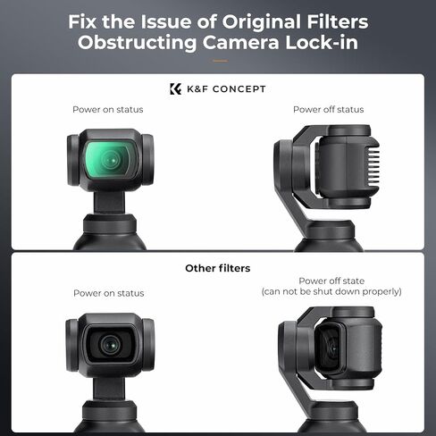 K&F Concept Magnetic Black Diffusion 1/8 Filter for DJI Osmo Pocket 3 Create Combo, Multi-Coated Mist Dreamy Cinematic Effec Filter for Video/Vlog/Portrait Photography in Saudi Arabia