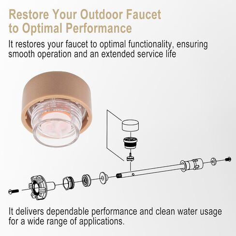 RK-14MH Outside Faucet Repair Kit Metal Handle Compatible with Woodford Model 14,Model 18 in Saudi Arabia