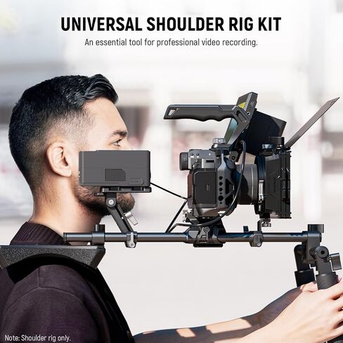 مجموعة ألعاب الكتف العالمية لـ NEWER ، 16 "/40 سم تم تمديد 15 مم دعم كاميرا لدعم القضيب لكاميرا DSLR لصناعة الأفلام ، متوافقة مع SmallRig متابعة التركيز/دعم العدسة/مربع غير لامع ، SR004 in Saudi Arabia