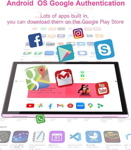 Tablet 10 Inch Tablets, Google Android Tablet 10", Quad-Core Processor Tableta Computer with 32GB ROM 2GB RAM, 2MP+8MP Camera WiFi BT 10.1 in HD Display Tab, 6000mAh Long Battery Life Tablets PC NEW. in Kuwait