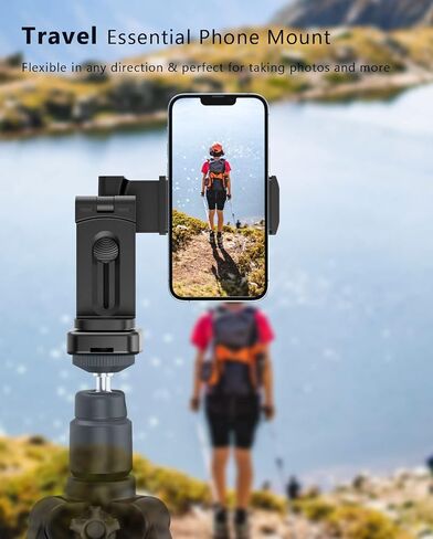 MiiKARE Airplane Travel Essentials Phone Holder, Universal Handsfree Phone Mount for Flying with 360 Degree Rotation, Accessory for Airplane, Travel Must Haves Phone Stand for Desk, Tray Table in Saudi Arabia