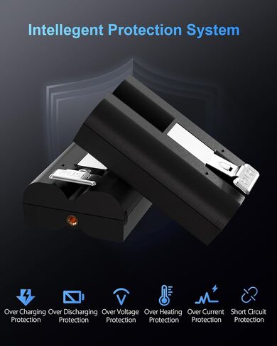 2 حزمة لبطارية حلقة 6040mAh استبدال مع محطة شاحن حلقة ، وقابل الشحن البطارية الكاميرا بطارية متوافقة مع جرس الباب الحلقي 2/3/3PLUS in Kuwait