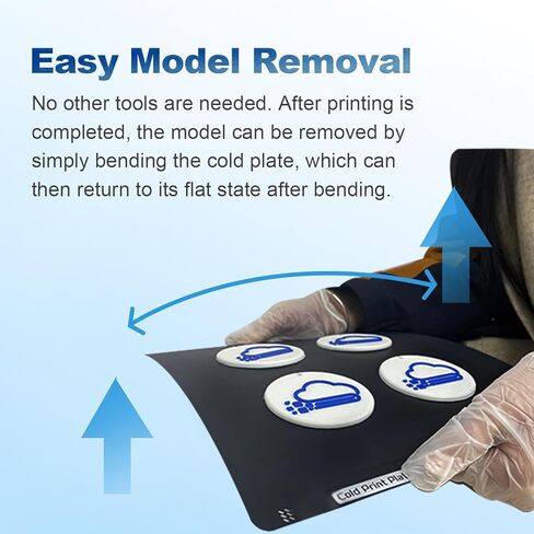 ورقة Bambu Lab PEI مزدوجة الجوانب 257.5 × 257.5 مم (10.14 * 10.14 بوصة) لوح فولاذي مغناطيسي مرن سهل إزالة القالب PEI لطابعات Bambu Lab X1/X1C/P1P/A1 ثلاثية الأبعاد in Kuwait