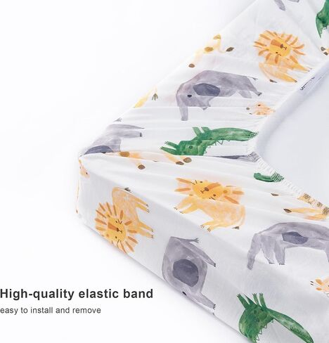 TILLYOU Changing Pad Cover Set in Soft Jersey Material Diaper Changing Table Sheets - Fits 32"/34''x16 Contoured Pad for Babies,Peachy Pink & Lt Gray in Kuwait