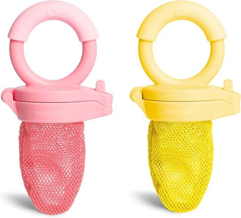 Munchkin Baby Feeder for Fresh Food and Fruit, 2 Pack, Blue/Mint in Saudi Arabia