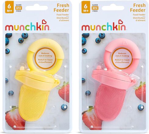 Munchkin Baby Feeder for Fresh Food and Fruit, 2 Pack, Blue/Mint in Saudi Arabia