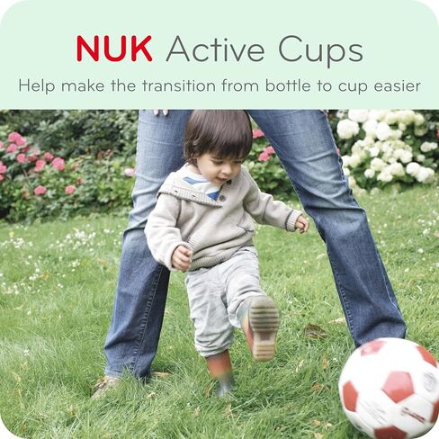 NUK Active Sippy Cup, 10 oz, 2 Pack, 12+ Months, Timeless Collection, Amazon Exclusive in Saudi Arabia