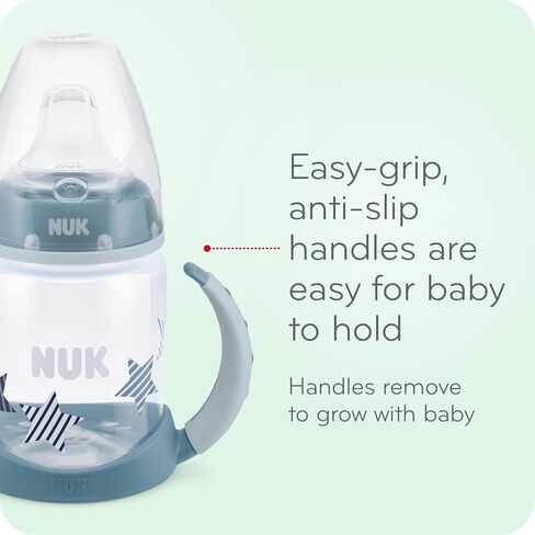 NUK Active Sippy Cup, 10 oz, 2 Pack, 12+ Months, Timeless Collection, Amazon Exclusive in Saudi Arabia