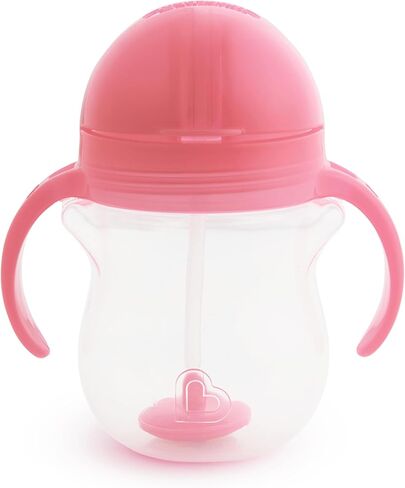 Munchkin أي أكواب Sippy زاوية للأطفال الصغار ، كوب قش مرجح للانسكاب مع مقابض انتقالية للأطفال 6 أشهر وما فوق ، 2 عبوة ، أزرق/أخضر in Kuwait
