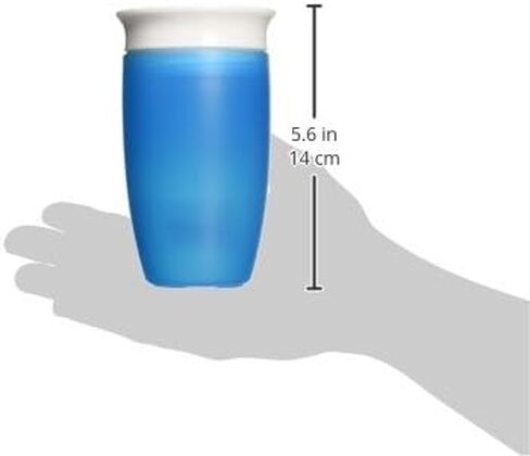 Munchkin Sippy Cups for Toddlers 1-3, Spill Proof Miracle 360 Cup, 10 Ounce, 2 Pack, Green/Blue in Saudi Arabia