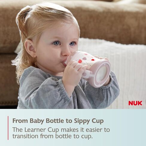 Nuk Learner Cup ، 6+ أشهر ، مجموعة خالدة ، Amazon الحصري ، 5 أوقية ، حزمة 2 - BPA مجانية ، كأس Sippy Proply in Kuwait