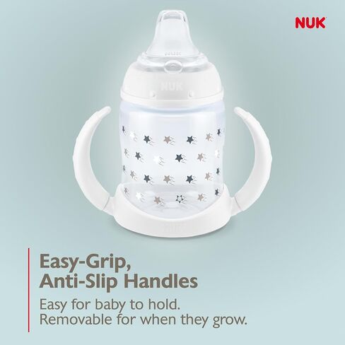 Nuk Learner Cup ، 6+ أشهر ، مجموعة خالدة ، Amazon الحصري ، 5 أوقية ، حزمة 2 - BPA مجانية ، كأس Sippy Proply in Kuwait