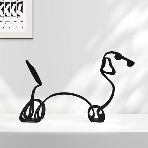 KOLYMAX Metal Cat Minimalist Art Wall Sculpture, Minimalist Abstract Cat Line Wall Art, Modern Minimalist Home Decoration Minimalist Living Room Wall Decoration（Long-Legged Cat） in Saudi Arabia