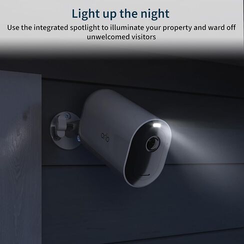 Arlo Pro 5S Spotlight Security Camera 2K (3 Cameras), Battery Charging Station & 3 Extra Batteries Bundle | Outdoor | Wireless with Spotlight | Dual-Band Wi-Fi | 12X Zoom, Color Night Vision | Black in Saudi Arabia