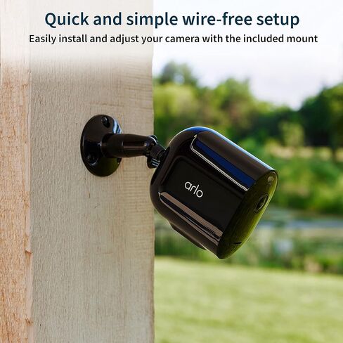 Arlo Pro 5S Spotlight Security Camera 2K (3 Cameras), Battery Charging Station & 3 Extra Batteries Bundle | Outdoor | Wireless with Spotlight | Dual-Band Wi-Fi | 12X Zoom, Color Night Vision | Black in Kuwait