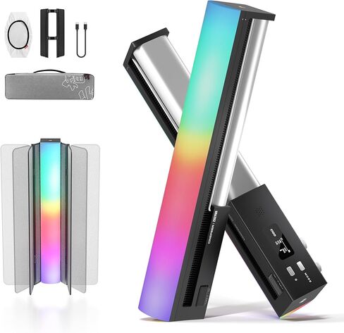 ZHIYUN CINEPEER C100 100W RGB Stick Light [رسمي] LED APP التحكم في ضوء الفيديو عصا محمولة 2700K-6500K CRI 95+ TLCI 98+ إضاءة الإخراج المستمر للتصوير الفوتوغرافي 6*4500 مللي أمبير في الساعة 14.3 بوصة مجموعة إضاءة أنبوبية in Saudi Arabia