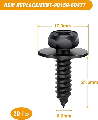 GOOACC 100PCS Fender Clips Body Rivets Engine Under Cover Splash Shield Guard Clips for Honda 90653-HC4-900,GM 21075686 7661855 with 1PC Fastener Remover in Saudi Arabia