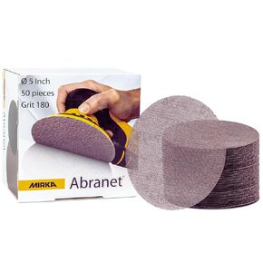 Mirka Abranet Net Disc / 5 inch/Grit 320 / Sandpaper Sanding Discs Hook and Loop / 50 pcs / 9A-232-320