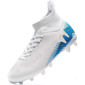 Kids Firm Ground Soccer Cleats Boys Girls Athletic Outdoor Football Shoes