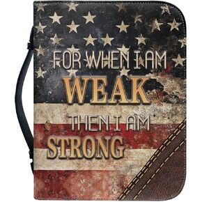 Talayituse Bible Covers for Women Men PU Leather Bible Case Bible Bag Tote Book Carrying Case Christian Bible Accessories