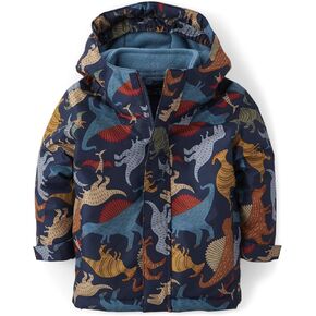 The Children's Place Baby Boys' and Toddler Heavy 3 in 1 Winter Jacket, Wind Water-Resistant Shell, Fleece Inner