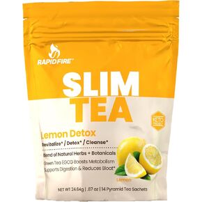 Rapid Fire Chill Tea, Soothing Blend, Promotes Relaxation, With Ashwagandha, Chamomile, Turmeric, Stress Relief Tea, Caffeine Free, 14 Tea Bags, 14 Servings
