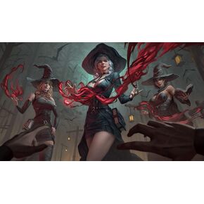 Fantasy North - Tessa Six - Spark-Shaper Mage - TCG Trading Card Game Playmat and Mouse Pad - 24 x 14 inches - Perfect for Magic MTG Commander Pokemon Yugioh and Other Card Games in Kuwait