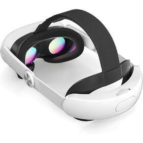 Head Strap with 10000mAh Battery Pack Compatible with 2024 Meta Oculus Quest 3S - Extended 10 Hrs of Playtime, Adjustable Headstrap, Enhanced Comfort and Gaming Immersion in VR