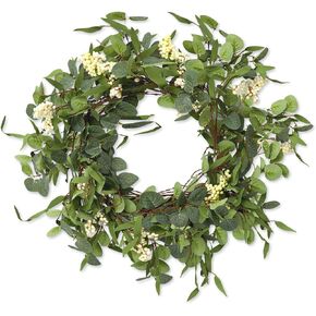 Tigeen 71 Inch Faux Eucalyptus Garland Plant Wedding Faux Eucalyptus Leaves Greenery Garland Vines Hanging Green Leaf Garland Hanging Floral DIY Decoration for Home Party Backdrop Mantle Wall Decor