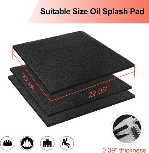 2 Pcs 22'' Oil Drain Splash Pad, No Splatter Pad Square Pad for Car Changing Oil Transmission Drain Pan in Saudi Arabia