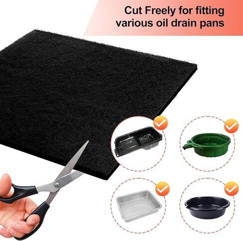 2 Pcs 22'' Oil Drain Splash Pad, No Splatter Pad Square Pad for Car Changing Oil Transmission Drain Pan in Saudi Arabia