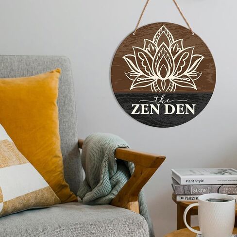 HSNBT Buddha Quotes Wall Decor, Yoga Studio Room Wall Decor Meditation Spiritual Room Chakra Wooden Hanging Sign Decorations, Gifts for Meditation Yoga Lover in Saudi Arabia